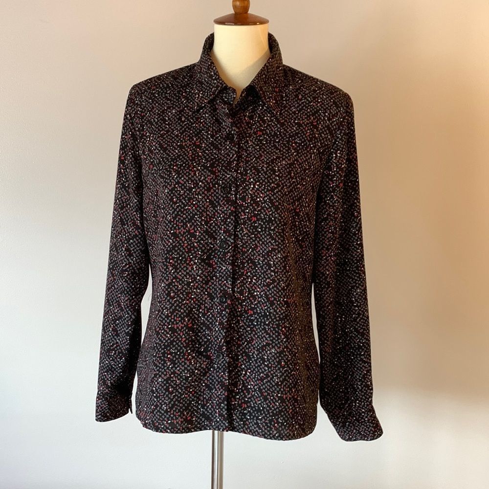 [GIANNI] Vintage Button Down Blouse - Size 12